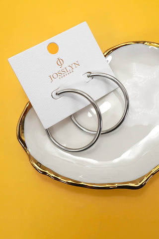 18K Stainless Steel Tarnish Free Waterproof Hoop | 40E387 - Rise and Redemption