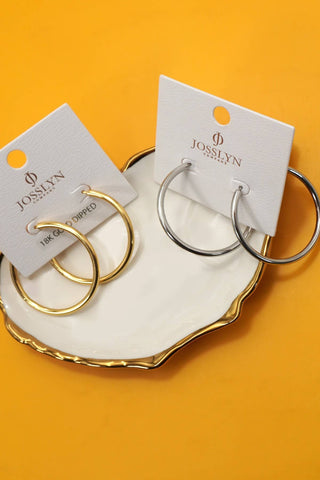 18K Stainless Steel Tarnish Free Waterproof Hoop | 40E387 - Rise and Redemption