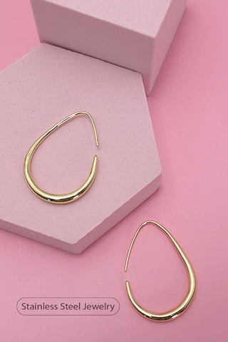 18K STAINLESS STEEL WATERPROOF TARNISH FREE HOOPS | 40E311 - Rise and Redemption