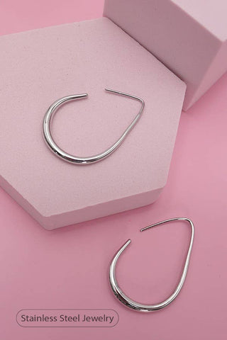 18K STAINLESS STEEL WATERPROOF TARNISH FREE HOOPS | 40E311 - Rise and Redemption