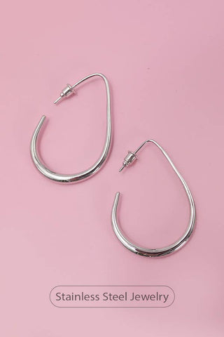 18K STAINLESS STEEL WATERPROOF TARNISH FREE HOOPS | 40E311 - Rise and Redemption