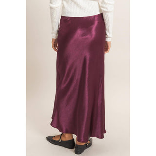 Satin Midi Skirt