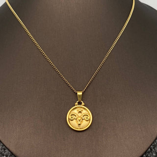 Zodiac 12 Constellation Coin Necklace