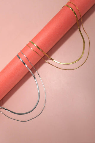 STAINLESS STEEL TARNISH FREE  MULTI LAYER NECKLACE