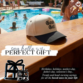 2-Tone Cap - Good Girl - Glitter Black/Beige - Rise and Redemption