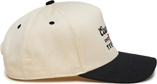 2 - Tone Embroidered Cap - Cowboys and Tequila - Black/Beige - Rise and Redemption