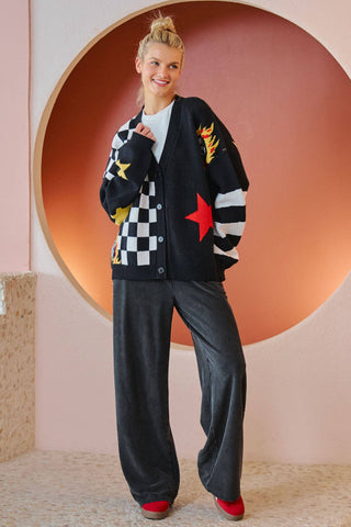 Magic 8 Checkmate Cardigan