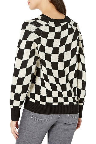 Checkered Pullover Sweater