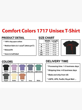 Comfort Colors Retro Horror Characters Halloween Tee