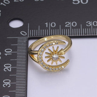 24K Gold Filled Micro Pave Crystal Cubic Zirconia Celestial - Rise and Redemption
