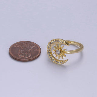 24K Gold Filled Micro Pave Crystal Cubic Zirconia Celestial - Rise and Redemption
