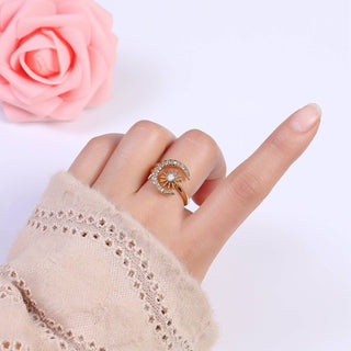 24K Gold Filled Micro Pave Crystal Cubic Zirconia Celestial - Rise and Redemption