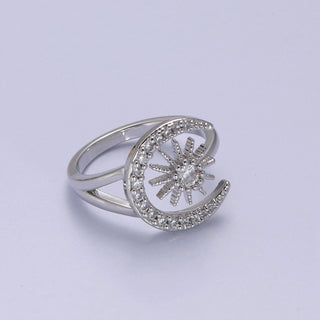 24K Gold Filled Micro Pave Crystal Cubic Zirconia Celestial - Rise and Redemption