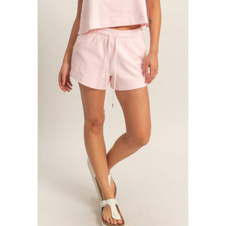 Cotton Drawstring Pocket Shorts
