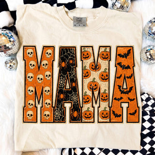 Comfort Colors Halloween Mama Shirt, Spooky Mom T-Shirt