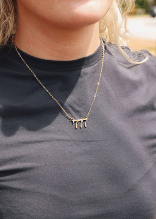 27PC 18K Gold PVD Stainless Steel Angel Number Necklace Set - Rise and Redemption