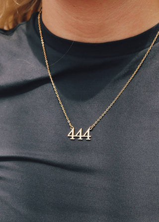 27PC 18K Gold PVD Stainless Steel Angel Number Necklace Set - Rise and Redemption