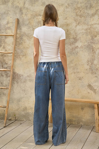 Penelope Wide Leg Denim Pants