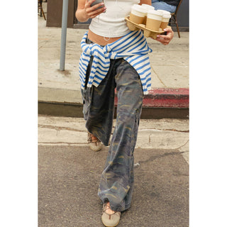 Camouflage Cargo Pocket Pants