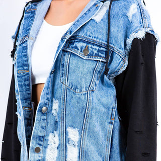 Hailey Hooded Denim Jackets