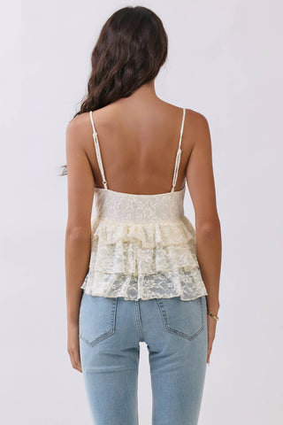 Tiered Lace Tank Top
