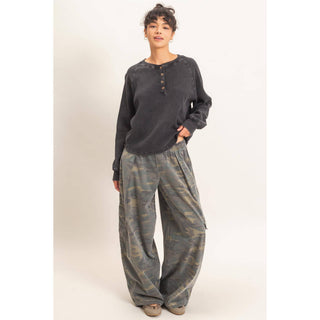 Camouflage Cargo Pocket Pants