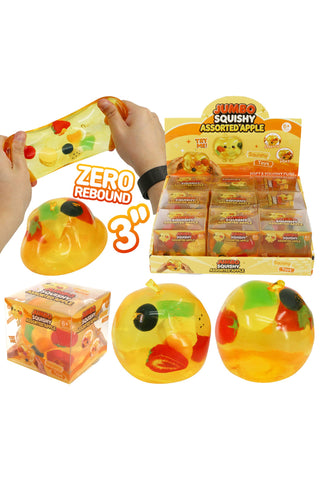 3 Inch Coconut Oil Jelly Apple Fruit Zero Rebound Squishy - Rise and Redemption