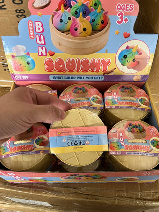 Squishy Rainbow Unicorn Dumpling Toy