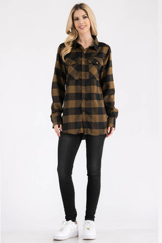 Womens Boyfriend Buffalo Flannel