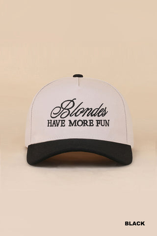 Blondes have more fun hat