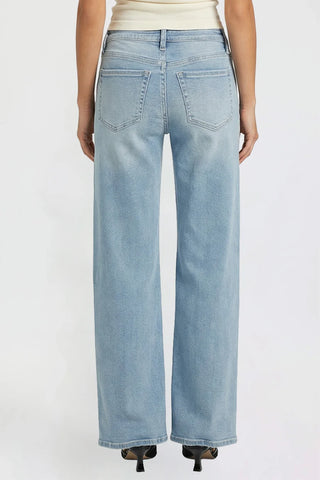 Bella light washed wide leg denim