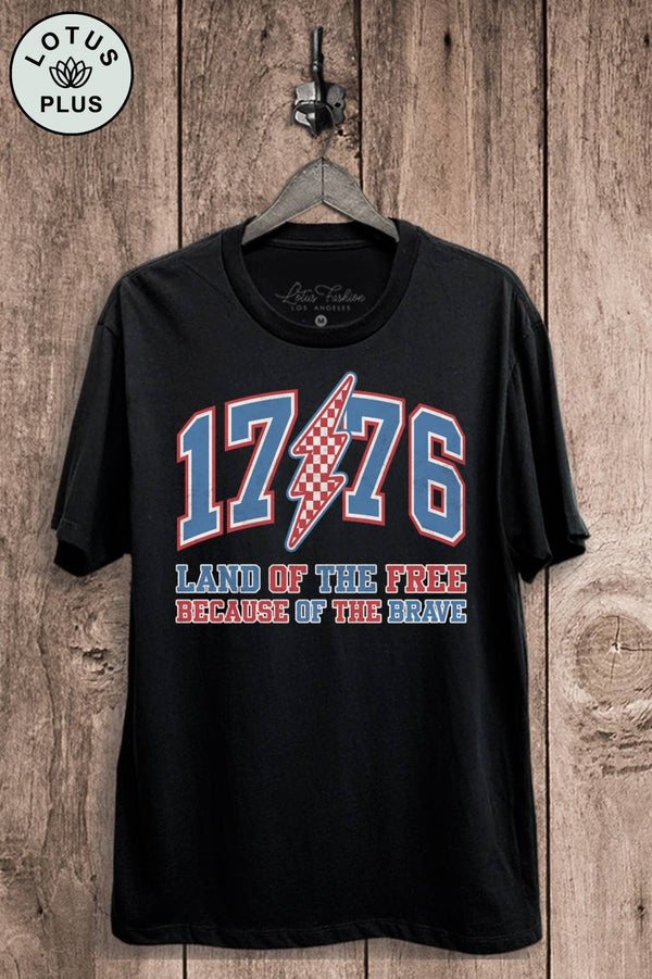 1776 land of the Free Graphic Tee