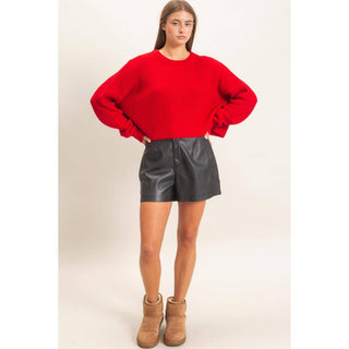 Oversized Cropped Sweater