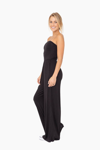 Strapless Flared Lounge Jumpsuit