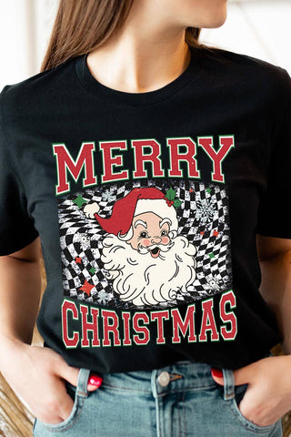 MERRY CHRISTMAS,SANTA CLAUS UNISEX SHORT SLEEVE,GRAPHIC