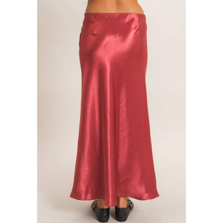 Satin Midi Skirt