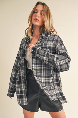 Navy Nixon Flannel