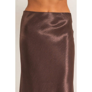 Satin Midi Skirt