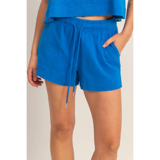Cotton Drawstring Pocket Shorts
