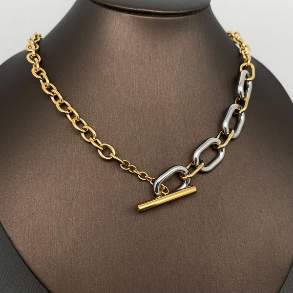 Carter Mixed Metal Chain Necklace