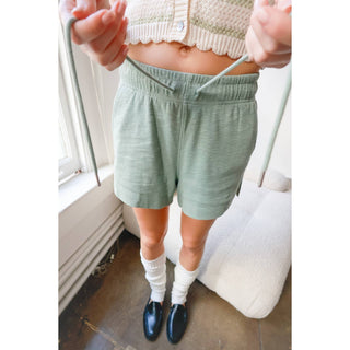 Cotton Drawstring Pocket Shorts