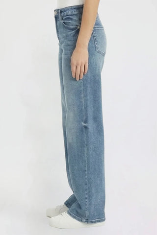 Bella Medium Washed Wide Leg Denim