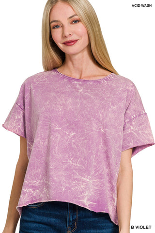 Summer Crinkle Mineral Washed top
