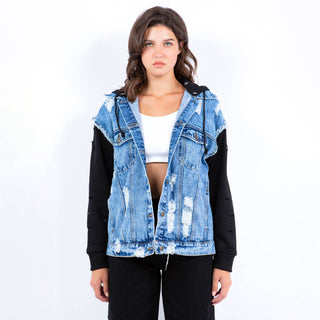 Hailey Hooded Denim Jackets