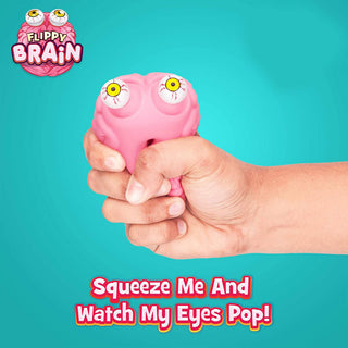 Flippy Brain Poppin Eye Large Squeeze Fidget Toy