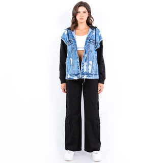 Hailey Hooded Denim Jackets