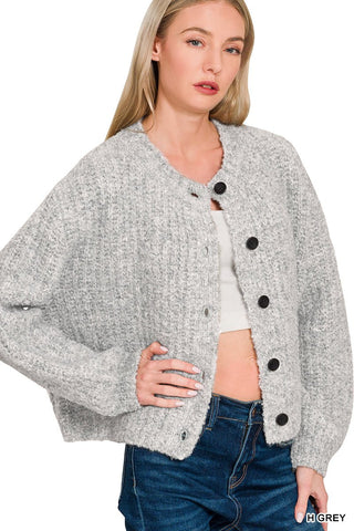5 button Wool Cardigan - Rise and Redemption