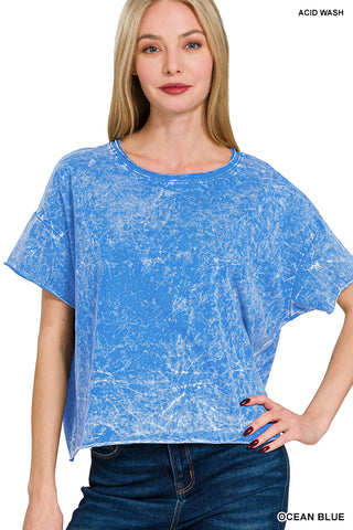 Summer Crinkle Mineral Washed top