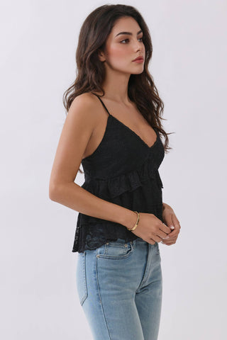 Tiered Lace Tank Top