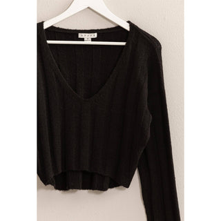 Candice Cropped Sweater Top